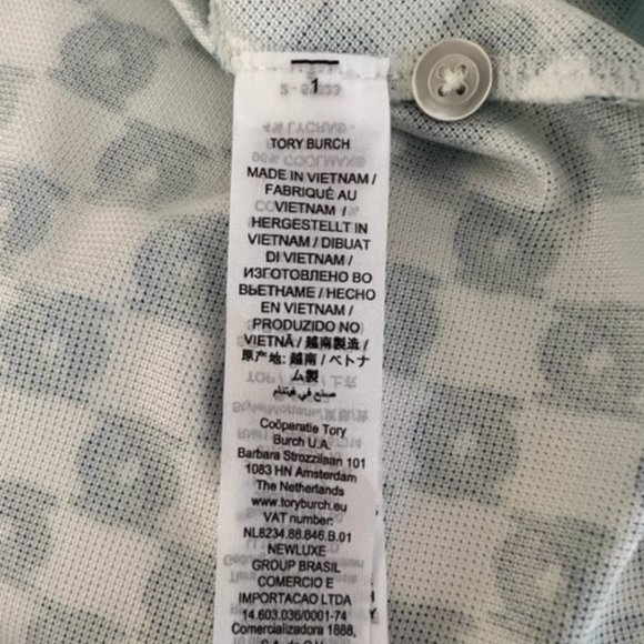 NWT New Tory Burch Tory Sport Court Green Topspin Shirt Size Small - Picture 9 of 9